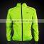 Breathable Cycling Yellow Waterproof Jacket Waterproof with Glance Article Design for Men