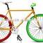 Chinese fixed gear bike Hi-ten Steel Road Bike 26'' light wheel road bike