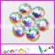 Highest quality flat back/ sew-on strass crystal /transparent ab color strass facets rhinestone with/without holes glue on