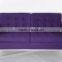 Two seat color wool fabric living room furniture deep purple sofa sale