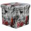 London style Printing foldable ottoman