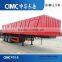 CIMC heavy duty carbon steel 3 axles side dump semi trailer