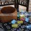 Natural rattan woven storage basket
