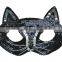 Halloween Glitter Kitten Kids Black Sequin CAT Animal Halloween Costume Fancy Dress MASK Masquerade Ball Mask