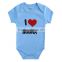 100% cotton comfortable simple pure color newborn baby girl clothes