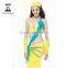 Wuchieal wholesale 2015 Elegant Spandex Long Arabian Ballroom Performance Costume Dress for Women