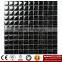 IMARK Black Color Crystal Glass Mosaic Tiles with Ice Crackle Mosaic Tiles for Wall Backsplash Code IVG8-057