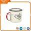 Best selling metal mugs ceramic coffee mug custom printed enamel coffee cup