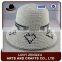 Cheap promotional lady natural grass straw boater hat