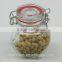 Glass Material Hermetic Jar With Glass Lid & Metal Clip & Silicon Ring