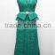 K143 2015 Sleeveless Backless Vintage Esmerald GREEN Lace Evening Dress