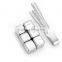6 Stainless Steel Whiskey Chilling Reusable Ice Cubes for Whiskey Wine