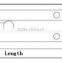 1 inch width Deluxe type Copper Door Bolt Lock