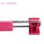 Pink ABS Plastic Pants Display Clips Hanger With Chrome Hook