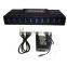 Super Speed Multi USB 3.0 10-Port Hub External Powered with adaper