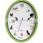 Oval hourly chime musical wall clock