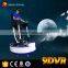 9d vr standing up simulator with 1 seat with flight simulator motion platform