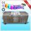 Lestars 2016 new design double pans fried ice cream machine with 10 topping barrels