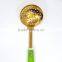 FDA LFGB Grade Wholesale price gold plating stainless steel dumpling skimmer