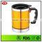 450ml customized food grade stainless steel thermal mug with handle