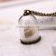 Fashion Stereoscopic Glass Ball The built Starfish Conch Shell Pendant Long Vintage Copper Chain Pendant Necklace