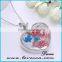 2016 Hot fashion hot Selling Real Flower Glass Bottle Locket Necklace