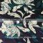 white floral printed silk stretch chiffon fabric for women one piece dress