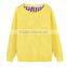2016 crew neck sweatshirt embossed print sweatshirt