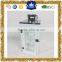 Stainless steel lantern with silk printing glass panel for Christmas decor