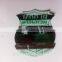 green taffeta laser cut iron on clothing bagde