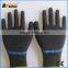 BSSAFETY oil resistant double palm coated latex glove for mechanic