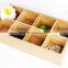 Wooden tray with compartment,wooden Xmas gift tray,wooden storage tray