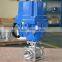 China made 3 pieces CF8 motorized ball valve
