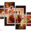 modern group abstract painting flowers