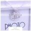 Family jewelry alloy plating sculpture LOGO letter let it go pendant silver Frozen children necklace