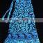 HIPPIE ETHNIC INDIAN COTTON HAND BLOCK PRINT WRAP AROUND SARONG Blue SKIRT
