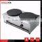 Snack Food Equipment Double Head Gas Crepe Maker Machine Non-Stick