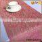 Banquet table runner polyester jute fabric