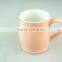 Good quality 480ml cermaic coffee mug, hot sale drum shaped color mug with cheap price