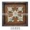 MW-2214-03 Antique hanging square wall art decor in set