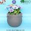 BSCI Audited Factory Grey Sand surface Antique ceramic flower pots