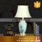 Blue and white ceramic table lamps