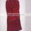 Red leather welding gloves