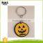Cartoon pumpkin custom logo pendant PVC plastic key chain