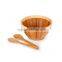 Bamboo material salad bowl with servers 3pcs salad sets tableware products