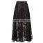 women's clothing direct factory new fashion hot sexy black lace latest maxi long skirt design