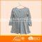 Nice melange girl one piece autumn embroidered dress