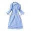 New Runway Fashion Women's Novelty Back V Open Asymmetrical Designer Shirt Dress Turn-down Collar OL Work Wear Camisa Feminina