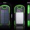 solar power bank led waterproof solar mobile phone charger