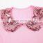 Girls T-shirt sequin collar newborn baby shirts tops M7010501